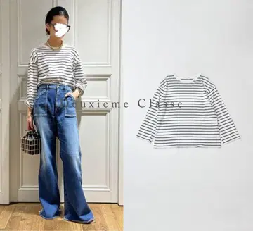 Deuxieme Classe 두지엠 클라세 보더 T셔츠