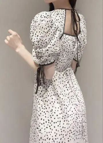 SNIDEL 바리에 프린트 코르셋 원피스