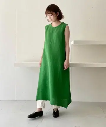 플랜테이션 20년 여름 YOORYUU 원피스 그린 손세탁 가능