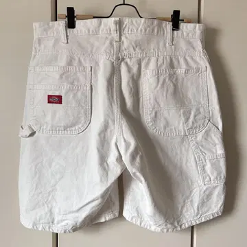 00s DICKIES 페인터 하프 팬츠 숏 팬츠 화이트 흰색