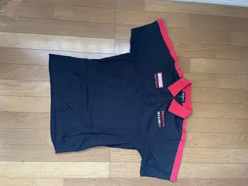 Nissan Nismo 피케 셔츠 블랙 빨간색