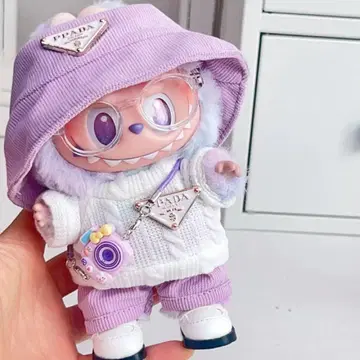 Labubu 러브 브라 라벤더 옷 갈아입기 5종 세트 17cm