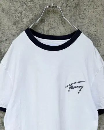 TOMMY HILFIGER 타미힐피거 링거 티셔츠