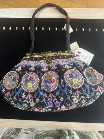ISETAN 비즈 자수 파티 백