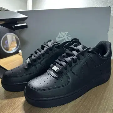 25.0cm 에어포스 원 1 블랙 Black 미사용 새상품