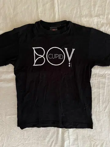 BOV CUPID 말 그래픽 T셔츠 블랙