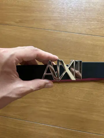 ARMANI 남성용 벨트 네이비