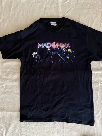 MADONNA 그래픽 티셔츠 블랙