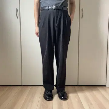 90s 00s Claiborne 블랙 투턱 슬랙스 블랙 W32