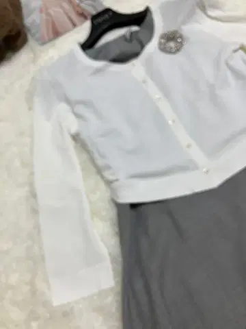 폭시 성인 그레이 폴리에스테르 블렌드 원피스 새상품