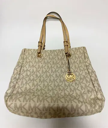 Michael Kors 토트백 베이지 MK 로고 포함