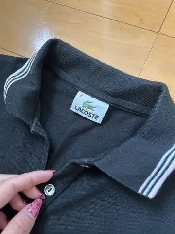 LACOSTE 블랙 폴로 원피스 반팔