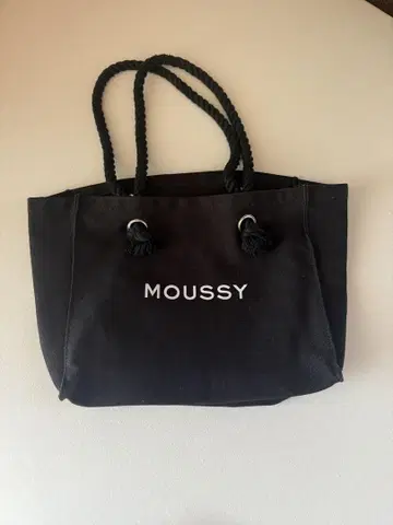 MOUSSY 블랙 토트백