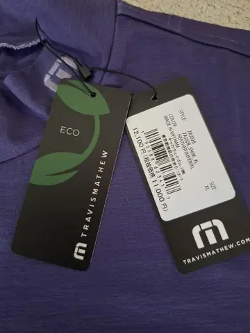 TRAVIS MATHEW ECO 골프 모크넥 셔츠 XL