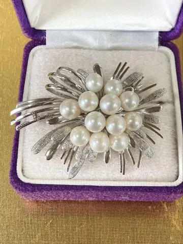STERLING silver 925 실버 펄 브로치