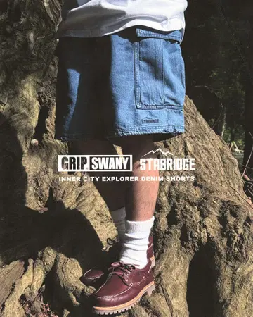 L 사이즈 STABRIDGE GRIP SWANY DENIM SHORTS