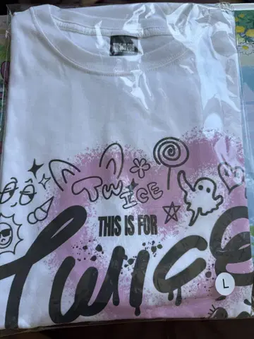 TWICE THIS IS FOR 티셔츠 화이트 L 사이즈