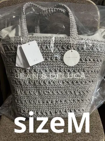 DEAN & DELUCA 빔즈 크로셰 바스켓 백 M 사이즈