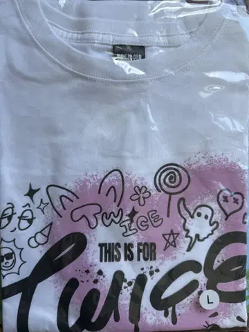 TWICE THIS IS FOR T셔츠 화이트 L사이즈