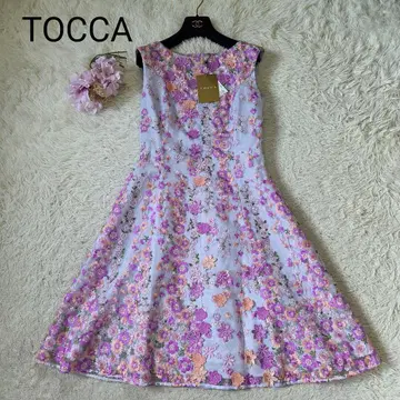 택 포함 미사용 TOCCA 골드 라벨 원피스 자수 사이즈 0 S 상당