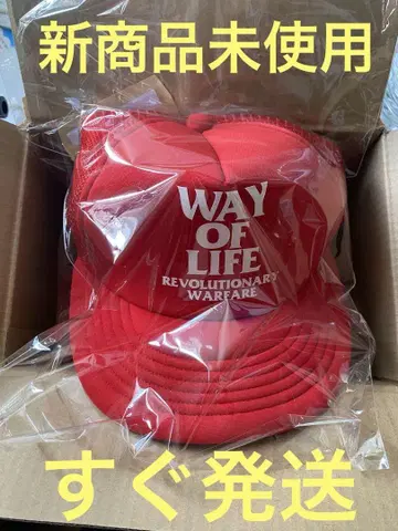 RATS 빨간색 메쉬캡 WAY OF LIFE 기무라 타쿠야