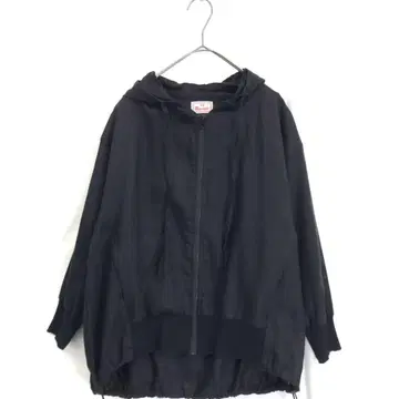 mao made : 린넨 100% A라인 지퍼 후드티