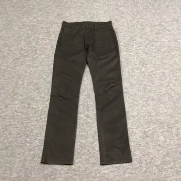 새상품급 ZARA MAN 코팅 블랙 데님 팬츠 USA30 광택