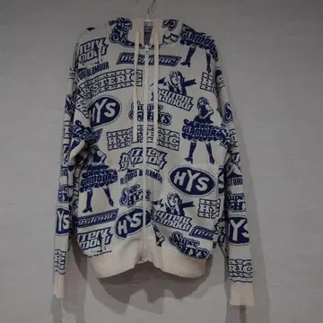 HYSTERIC GLAMOUR 올 패턴 니트 스웨터 후드티 L
