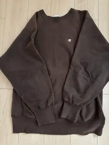 Champion Reverse Weave 맨투맨 L 브라운