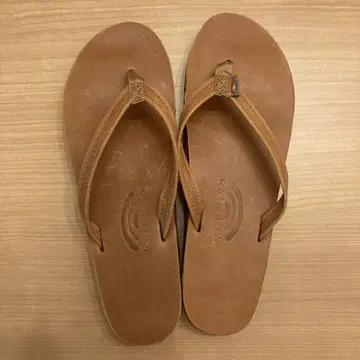 rainbow sandals 가죽 비치 샌들 브라운