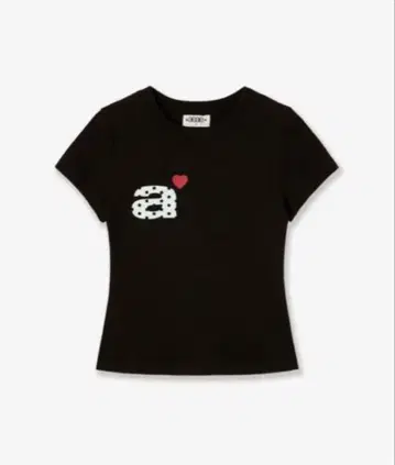 aeae DOT SMALL LETTER TEE 블랙