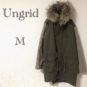 모즈 코트 Ungrid 언그리드 밀리터리 [ M ] 후드 부착