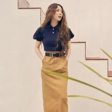 미치 네이비 숏 폴로 셔츠