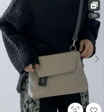 ear PAPILLONNER 2WAY 수지 참 플랩 숄더백