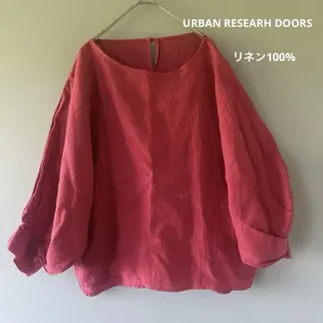 어반 리서치 도어스 린넨 블라우스 린넨 100%
