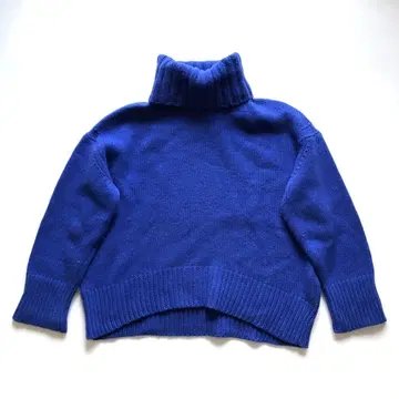 울 캐반 CABaN 터틀 니트 크롭 기장 투모로우랜드