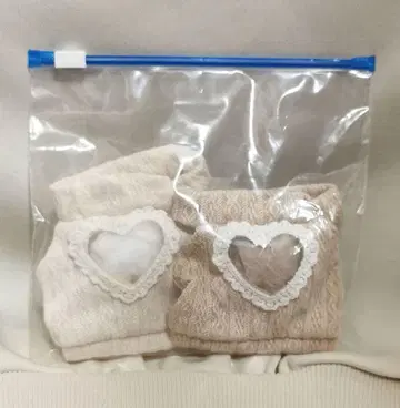 봉제 의류 하트 스웨터 20cm 15cm 봉제