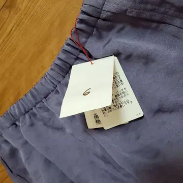 초레어! 6 ROKU 라벤더 컬러 새틴 팬츠 택 포함 새상품