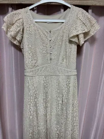 dazzlin 아이보리 레이스 원피스