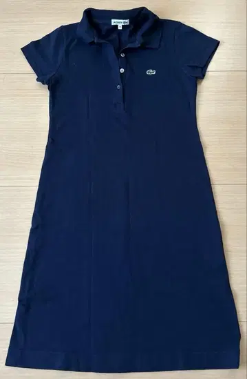 Lacoste 네이비 반팔 폴로 원피스