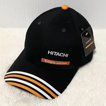 [새상품] HITACHI 히타치 캡 기업물 자수 로고 스트라이프
