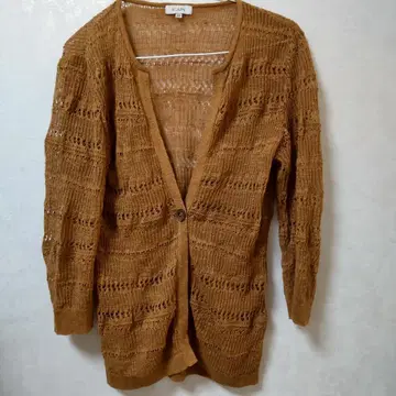 SCAPA 브라운 가디건 40 L 사이즈