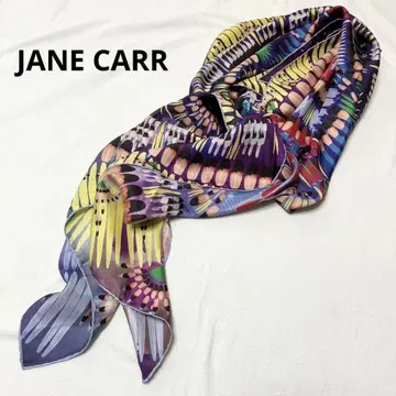 JANE CARR 제인 카 대형 스카프 실크 멀티 컬러