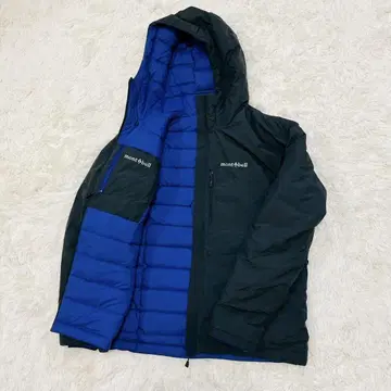 몽벨 콜로라도 후드티 Men's M 블루 x 블랙 리버서블