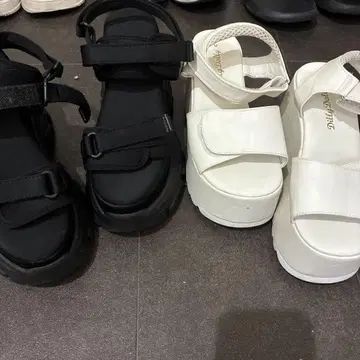 통굽 샌들 묶음 판매 10cm 이상