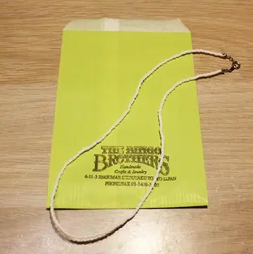 새상품 빙고 브라더스 극소 비즈 목걸이 BINGO BROTHERS