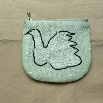 미나 페르호넨 원단 사용 swan/forest tile 핸드메이드 파우치