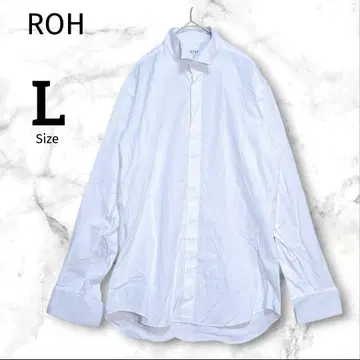 [ ROH ] 윙카라 셔츠 포멀 드레스 셔츠 결혼식 L 화이트