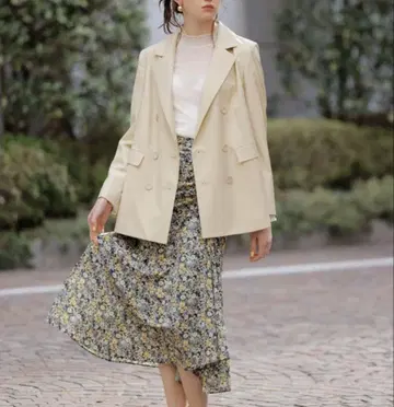 eimy istoire Lottie flower 드로스트 내로우 스커트
