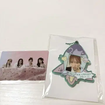 NiziU 마유카 해피드로 NiziUniverse 키링 & 포토 카드